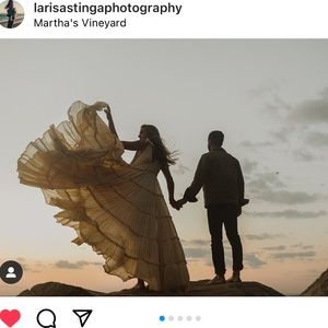 Innika Choo Natural Long Dress. Size 0